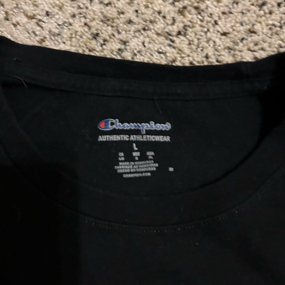 Champion Classic Black Tee View 2